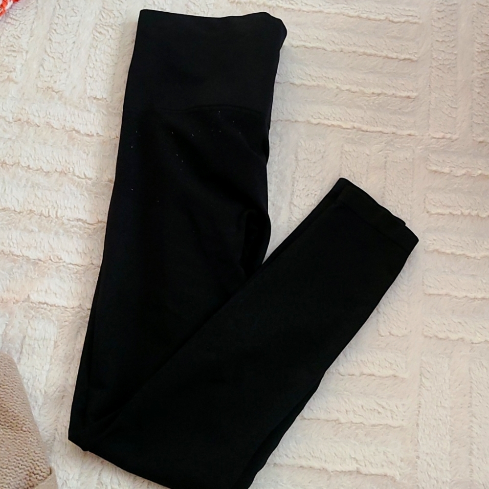 Blanqi hipster support, post partum support, black leggings, size small
